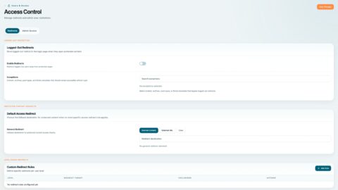 BricksMembers access control settings for Learn with Pascal