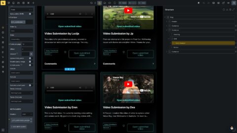 Bricks Builder event template submission query loop filtered by current event assignment