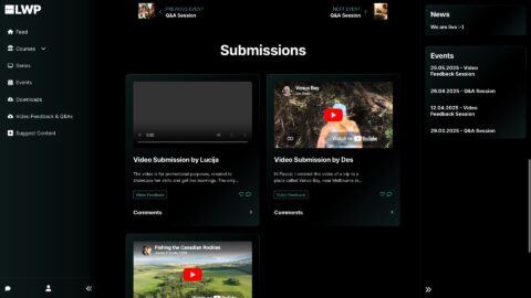 Learn with Pascal April 12 event submissions loop front end