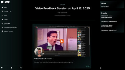 Learn with Pascal Video Feedback Session on April 12, 2025 detail page
