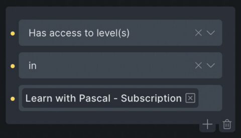 Protecting Your Content 2 condition has access