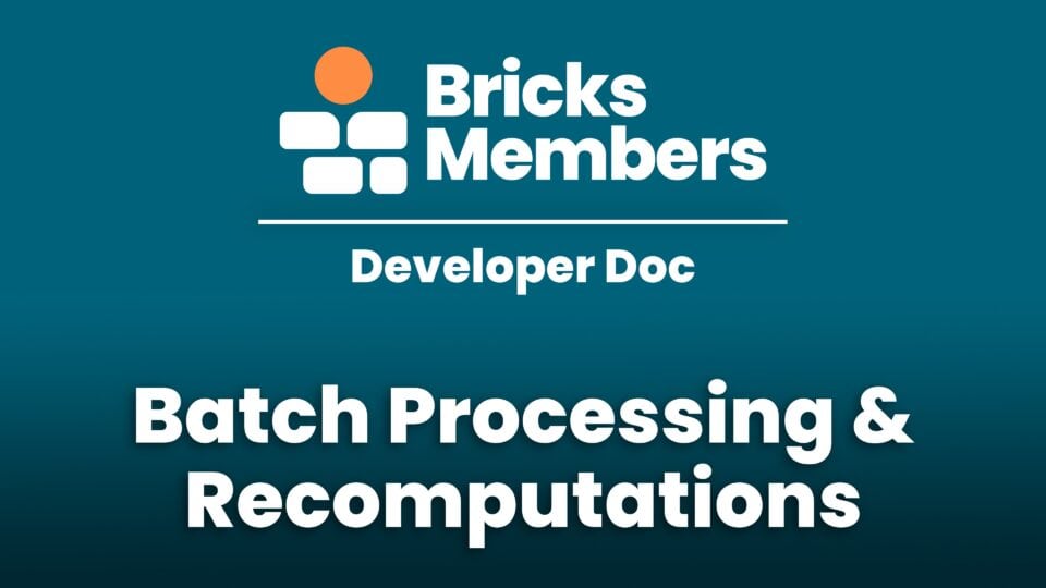 Batch Processing & Recompute featured image