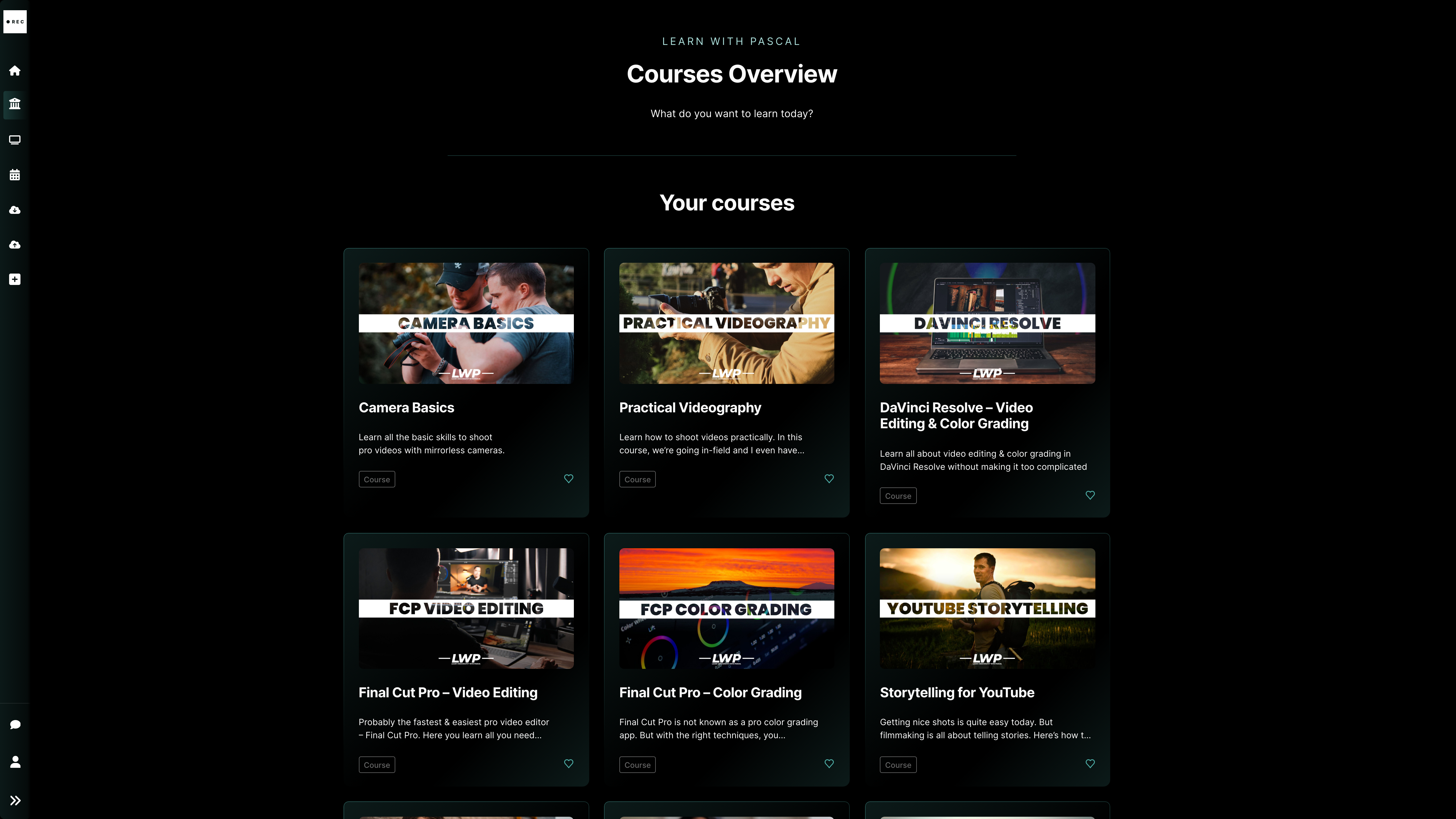 Learn with Pascal courses overview