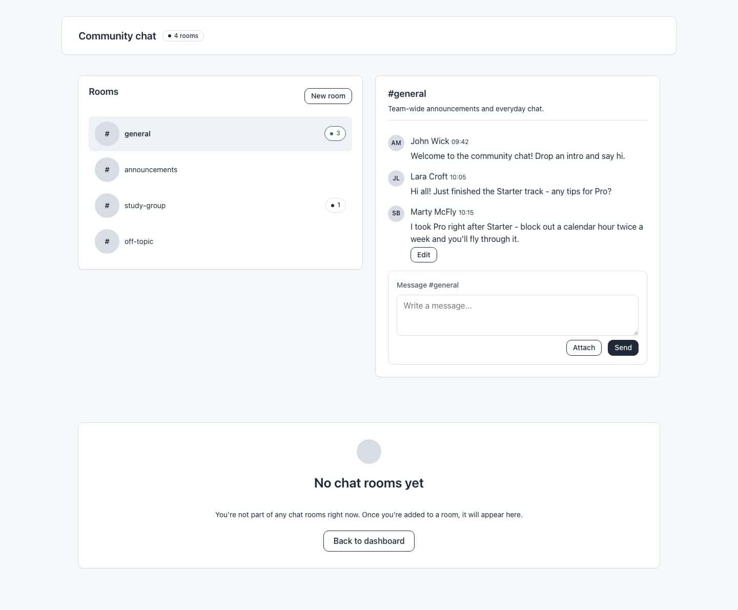 Community Chat Hub