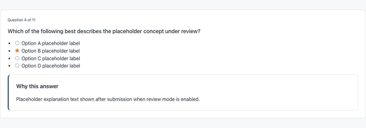 Quiz Answer Option