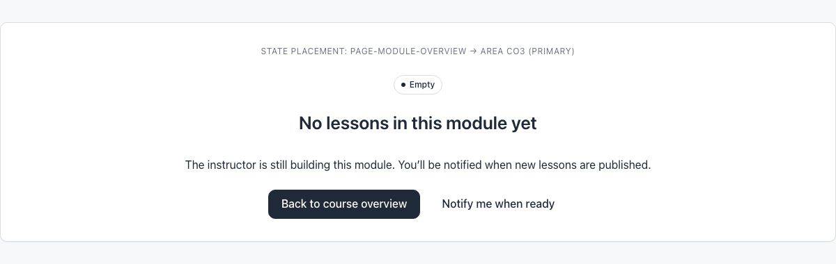 State: Empty Module