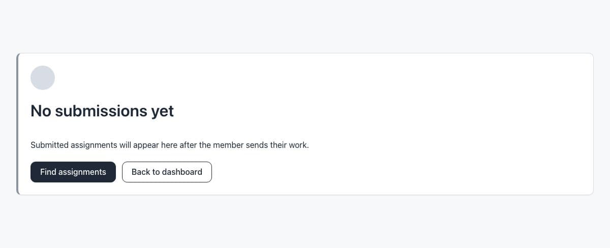 Empty Submissions State