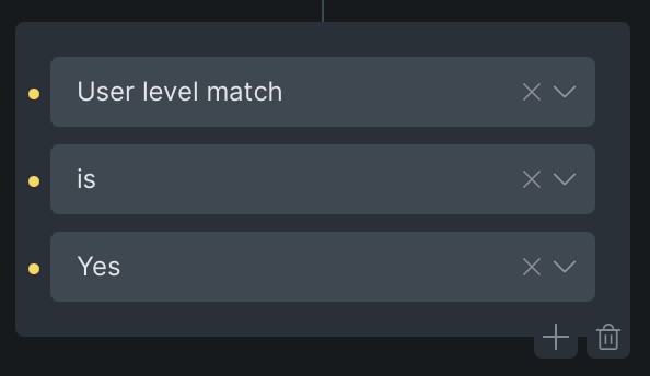 Installation & Setup 1 user level match yes